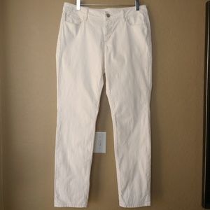 LOFT Women's Skinny Jeans in Off-White/Cream